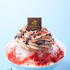 GODIVA『かき氷 ストロベリー&チョコレート』