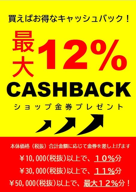 Loikka『最大12%CASH BACK！〜買うほどお得にキャッシュバック〜』