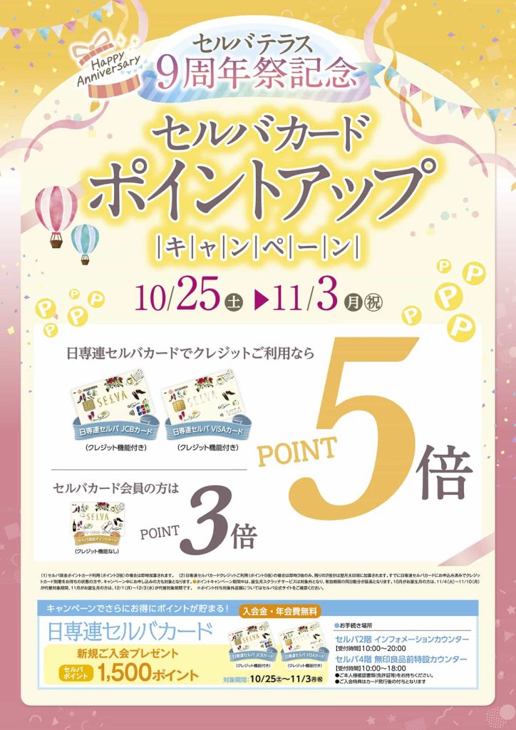 セルバカード　ポイントアップキャンペーン