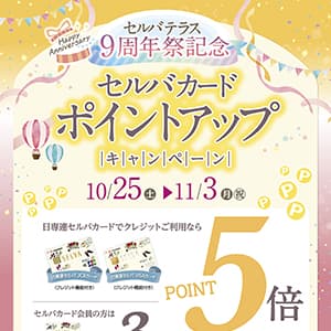 セルバカード　ポイントアップキャンペーン