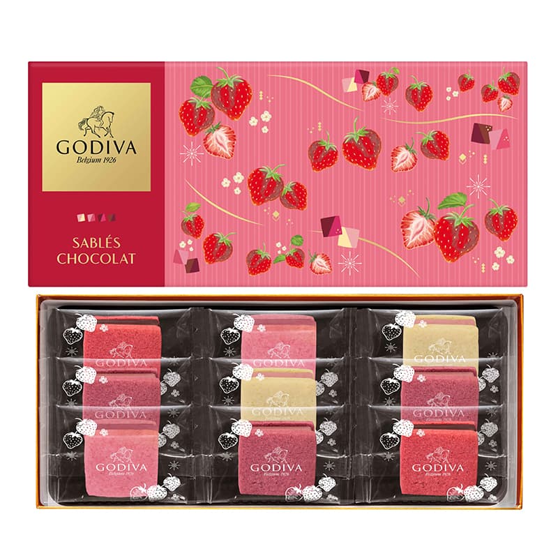 GODIVA『サブレショコラ ストロベリーアソートメント』