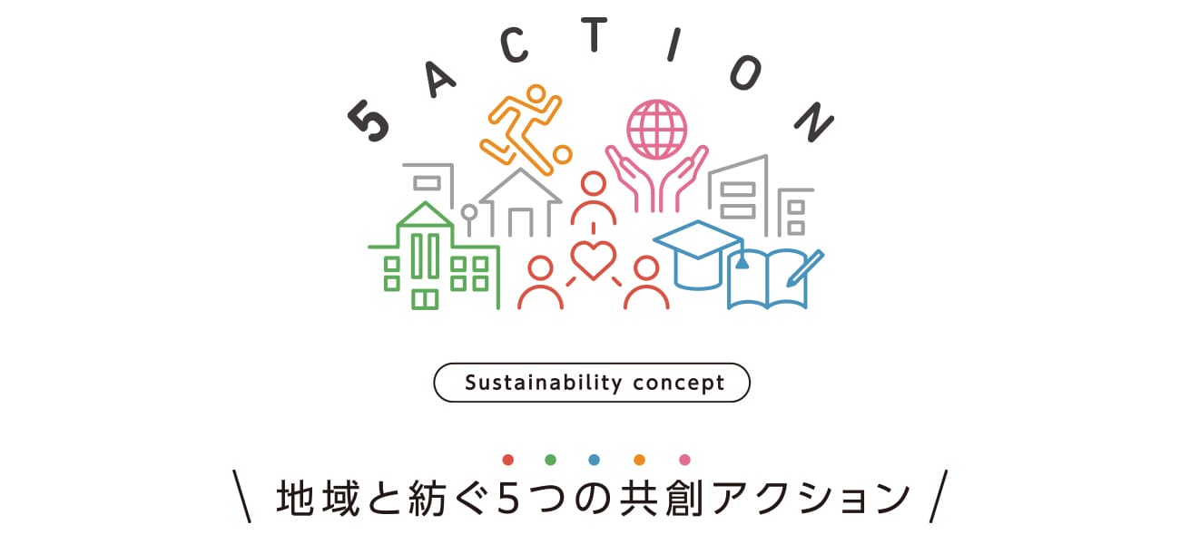 地域と紡ぐ5つの共創アクション