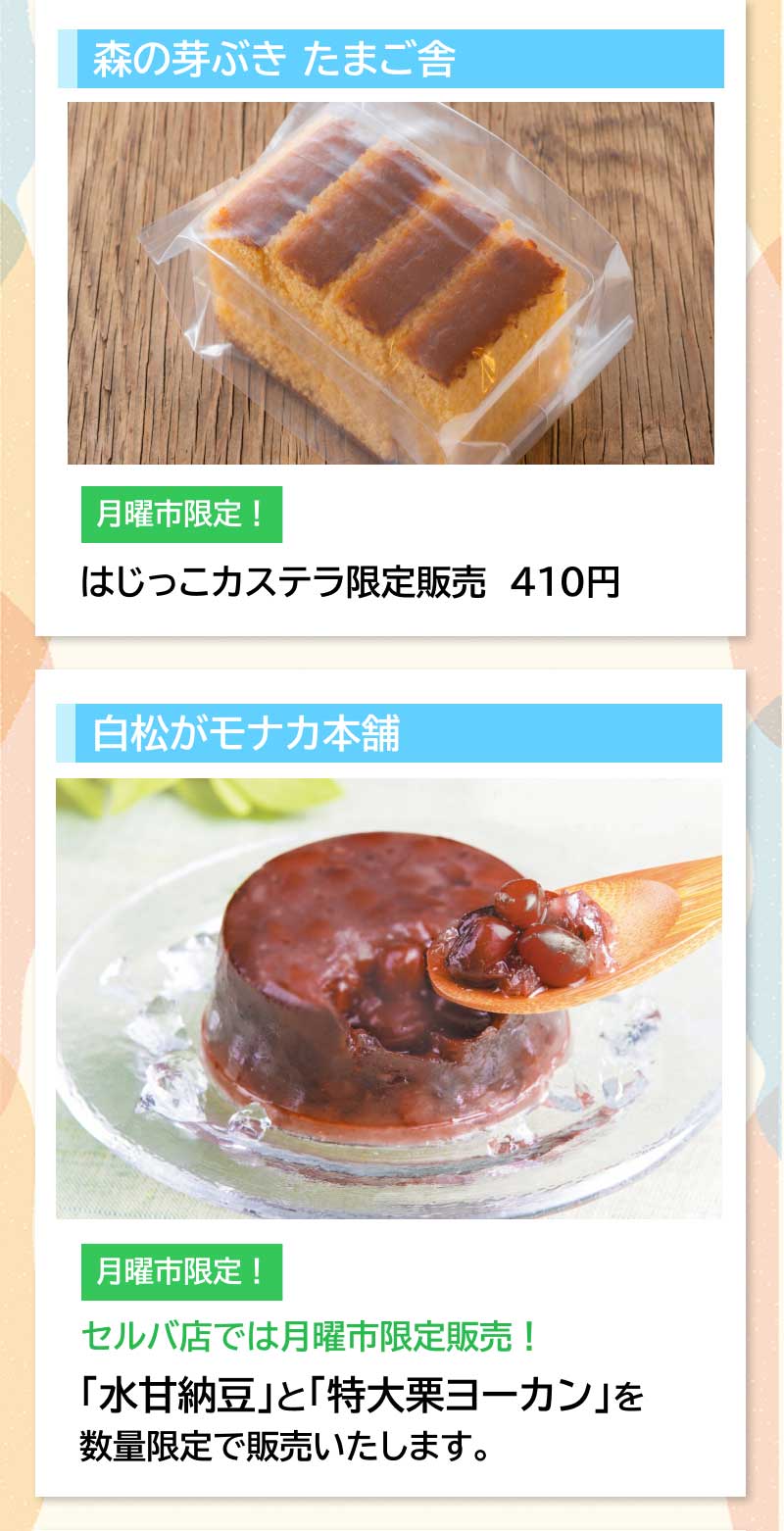 セルバ月イチ　月曜市